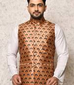 Ranak Multicolour Art Silk Nehru Jacket