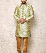 Ranak Firoza Art Silk & Jacquard Indowestern Sherwani