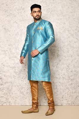 Ranak Firoza Art Silk & Jacquard Indowestern Sherwani 2