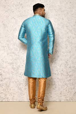Ranak Firoza Art Silk & Jacquard Indowestern Sherwani 3
