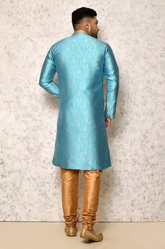 Ranak Firoza Art Silk & Jacquard Indowestern Sherwani