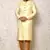 Ranak Yellow Silk Satin Indowestern Sherwani