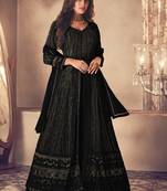 Black Georgette Embroidery Pakistani Salwar Kameez
