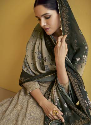 Beige Georgette Embroidery Anarkali Salwar Kameez 2
