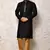 Ranak Navy Blue Art Silk Kurta Pajama