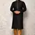 Ranak Black Art Silk Kurta Pajama