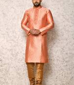 Ranak Pink Art Silk Kurta Pajama