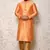 Ranak Peach Art Silk Kurta Pajama