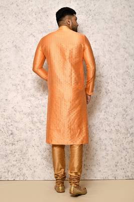 Ranak Peach Art Silk Kurta Pajama 3