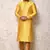 Ranak Yellow Art Silk Kurta Pajama