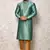 Ranak Rama Green Art Silk Kurta Pajama