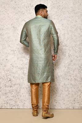 Ranak Firoza Art Silk jacqurad Kurta Pajama 3