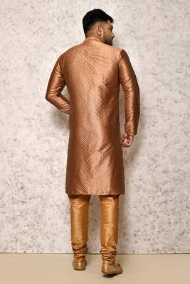 Ranak Copper Art Silk Kurta Pajama 3