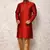 Ranak Maroon Art Silk jacqurad Kurta Pajama