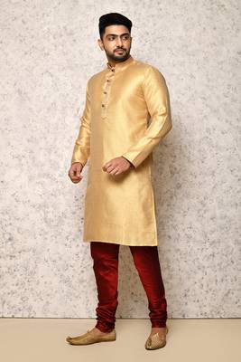 Ranak Gold Art Silk Kurta Pajama 2
