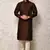 Ranak Brown Art Silk Kurta Pajama