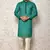 Ranak Sea Green Cotton & Jacquard Kurta Pajama
