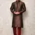 Ranak Brown Art Silk Kurta Pajama