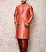 Ranak Pink Art Silk Kurta Pajama