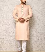 Ranak Rust cotton Kurta Pajama