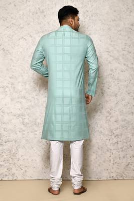 Ranak Sea Green Cotton & Lycra Kurta Pajama 3