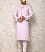 Ranak Purple cotton Kurta Pajama