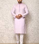 Ranak Purple cotton Kurta Pajama