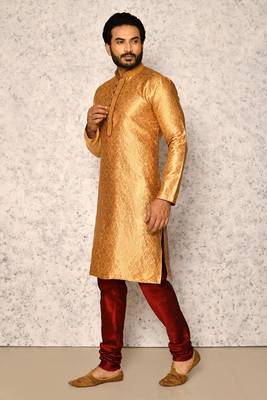 Ranak Gold Art Silk Kurta Pajama 2