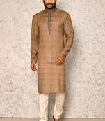 Ranak Rust Cotton & Lycra Kurta Pajama