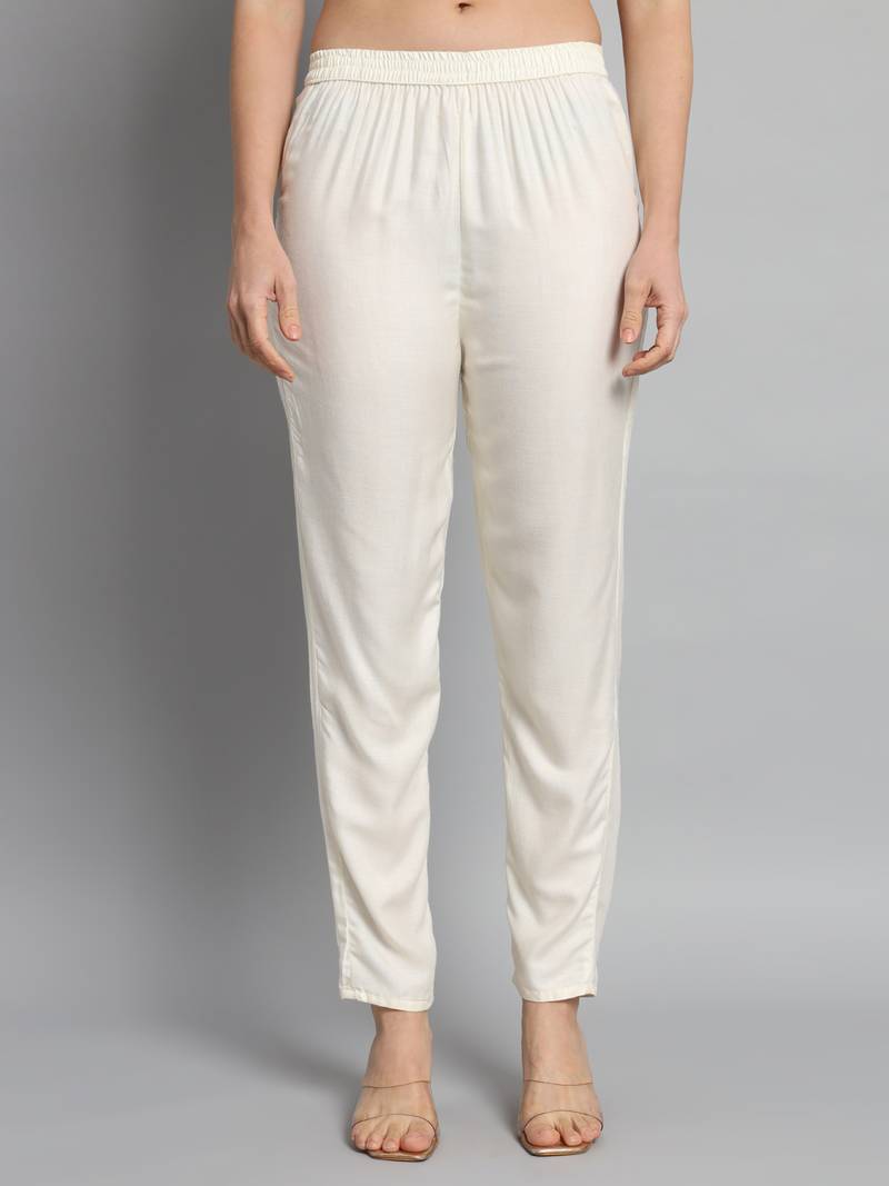 Cream Organza with Cotton lining Floral Digital Printed Fabric Work Straight Kurta, Pant and Dupatta Set