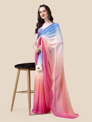Mameraa Georgette Digital Printed Sarees 1