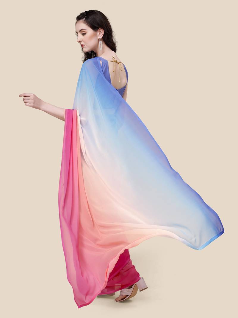 Mameraa Georgette Digital Printed Sarees