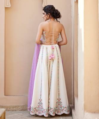 Savi ivory pant set 4