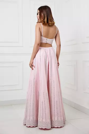 Riya pink jacket set