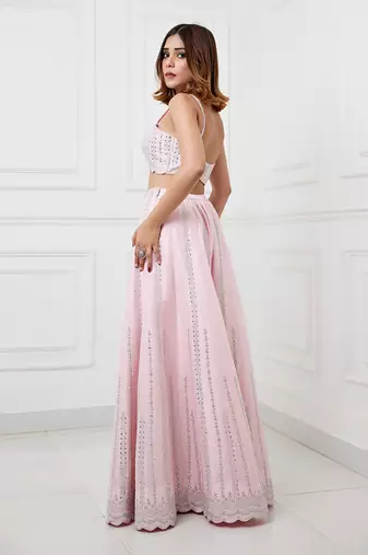 Riya pink jacket set