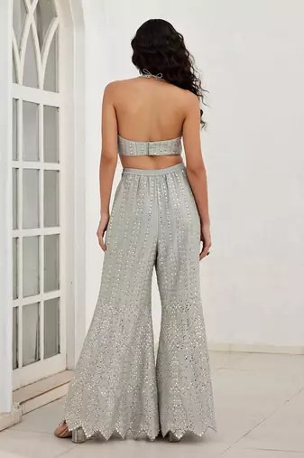 Ava grey jacket set