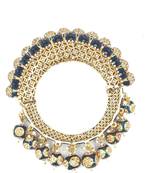 Gold plated ethnic rajasthani pearl studded bangles for women