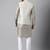 Mouse grey weaving work jacquard silk kurta koti set with pyjama