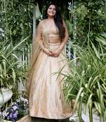 Mia Gold Lehenga Set