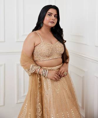 Mia Gold Lehenga Set 3