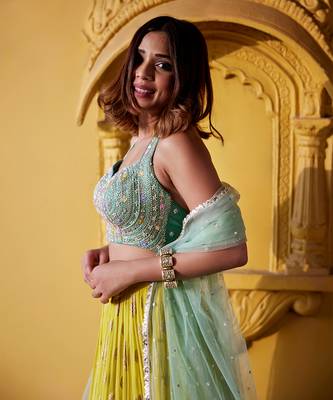 Shaded Jamewar Lehenga Set 3