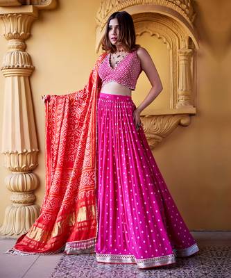 Mala Jamewar Lehenga Set 1