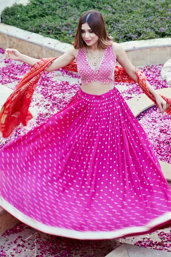Mala Jamewar Lehenga Set