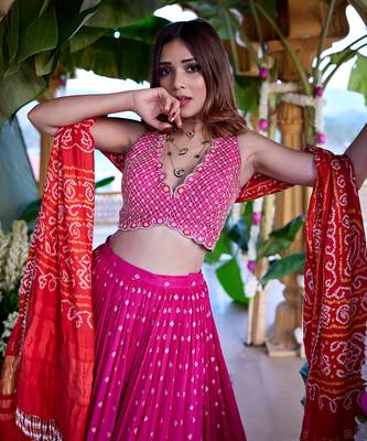 Mala Jamewar Lehenga Set 3