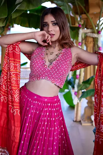 Mala Jamewar Lehenga Set