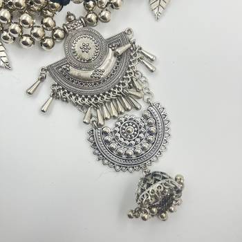 Oxidized silver kamarpatta waistbelt for women - elegant & stylish belly chain for weddings, other occasions - stunning 6