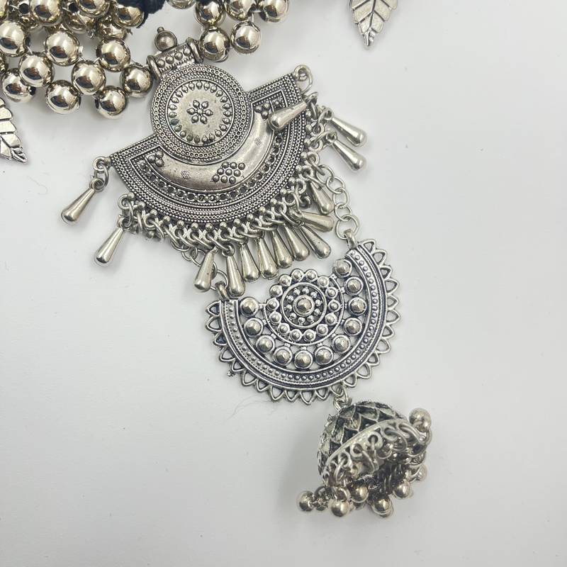 Oxidized silver kamarpatta waistbelt for women - elegant & stylish belly chain for weddings, other occasions - stunning