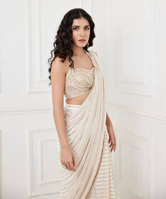 Ruhi ivory saree set 4
