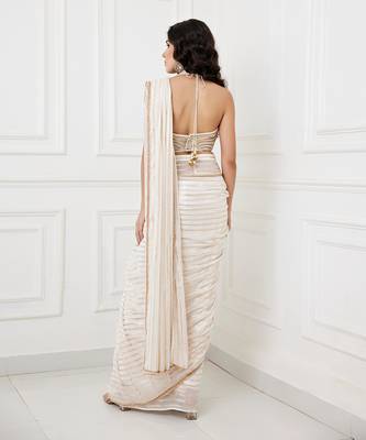 Ruhi ivory saree set 5