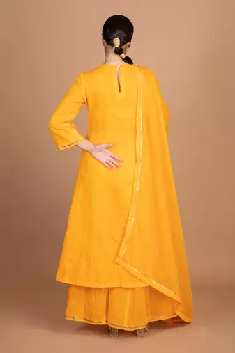 Orange sharara kurta set